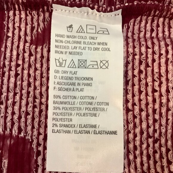 ** Blazer / Jacket Attitudes by Renee Small Wine color / White Zipper Closure - Picture 8 of 8